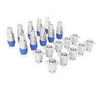 GOWENIC Connettori a Testa Maschio Femmina a 3 Pin in Materiale ABS Durevole Che Impediscono L'ossidazione Ambito di Applicazione per L'alimentatore a Fascio Luminoso