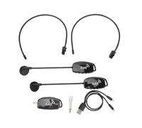 GOWENIC Cuffie con Microfono Wireless, Riduzione del Rumore, Anti-interferenza, Microfonico a Doppia Cuffia 2.4G con Adattatore, per Insegnante, Palco