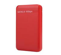 GOWENIC Custodia per Disco Rigido UASP Rossa da 2,5 Pollici |Custodia per HDD/SSD USB 3.0 III da 6 Gbps, Supporta 6 TB, per Disco Esterno Senza Attrezzi per PC (rosso)