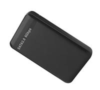 GOWENIC Custodia per Disco Rigido UASP Rossa da 2,5 Pollici |Custodia per HDD/SSD USB 3.0 III da 6 Gbps, Supporta 6 TB, per Disco Esterno Senza Attrezzi per PC (BLACK)