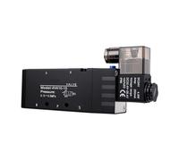 GOWENIC Elettrovalvola Pilotata DC24V 4V410-15 |Valvola di Controllo Direzionale Pneumatica a 5 Vie e 2 Posizioni 1/2 NPT per l'automazione Industriale