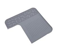 GOWENIC ES601 Tappetino Superiore per Macchina da caffè Protezione Antiscivolo in Silicone Resistente Al Calore per Macchina da caffè Copertura Isolante Termica Grigia