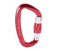 GOWENIC Fibbia da Arrampicata in Alluminio Resistente e Leggera 25 KN per Alpinismo Arrampicata su Roccia per Operazioni Ad Alta Quota (rosso)