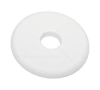 GOWENIC Flangia Divisa a Parete Autoadesiva in Plastica per Tubi, Flangia Divisa Rotonda Collare Copritubo Bocchetta a Clip, Collare per Tubo dell'acqua per Pavimento Soffitto Bagno WC, Mm (WHITE)