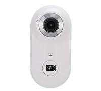 GOWENIC Fotocamera per Animali Domestici, Fotocamera Sportiva per Cani Gatti, Fotocamera Wi-Fi 1080P da 2 MP Indossata Sul Corpo, Grandangolo a 90°, Clip Posteriore con Custodia (WHITE)