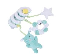 GOWENIC Giocattolo per Passeggino in Peluche a Spirale, Sonaglio Morbido per Tenere il Bambino e Calmare le Emozioni per Culla e Seggiolino Auto (GREEN)