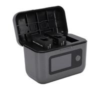 GOWENIC Hub Caricabatteria per 6 5 Pro 4 3 e 360, Stazione di Ricarica Rapida a 3 Canali con Display LED, Custodia per Batterie 2x 2100mAh