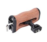 GOWENIC Impugnatura Laterale in Legno per Fotocamera, Impugnatura Regolabile Verso l'alto, Supporto per Fredda, Foro per Vite da 1/4 di Pollice, Gabbia DSLR Universale