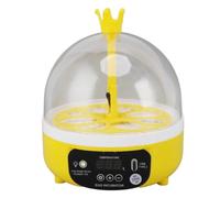 GOWENIC Incubatrice per 4 Uova con Coperchio Trasparente |Accettatrice Automatica per Pollame a Basso Rumore 7W per Candela di Controllo della Temperatura di Pollo Quaglia Piccione (Svolta automatica)
