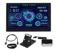 GOWENIC IPS da 5 Pollici, Monitor Temperatura Computer, Monitor Stato Hardware Mini PC, Supporto Multi, Display Multifunzione per, e Altro