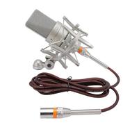 GOWENIC Kit Microfono a Condensatore da Studio XLR |Microfono con Diaframma Largo da 26 Mm con Supporto Antiurto e Antivento per Podcasting, Canto e Performance Dal (GOLD)