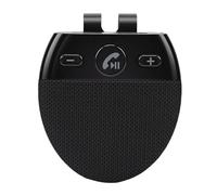 GOWENIC Kit Vivavoce Bluetooth per Auto con Comando Vocale e Cancellazione del Rumore, Vivavoce Wireless per Guida, Clamp/Holder per Visiera, Autonomia in Conversazione 10 Ore, Bluetooth 5.0, Supporto