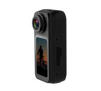 GOWENIC La Fotocamera da Azione del Pollice da 2,7 K, Telecamera Magnetica con Schermo da 1,47 Pollici e Angolo di Larghezza 170 °, Lente Rotante a 180 °, per Vloging Portatile (BLACK)