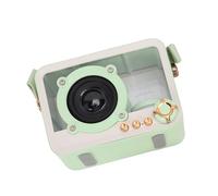 GOWENIC Macchina per Karaoke Portatile Compatta con Altoparlante Bluetooth Trasparente e Set di Microfono per i Viaggi dei Bambini All'aperto (GREEN)