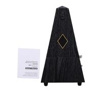 GOWENIC Metronomo Meccanico Stile Torre Suono Forte Progettato con Precisione per Pianoforte, Chitarra e Altro, Materiale Plastico (Grano di ebano)