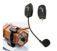 GOWENIC Microfono Erhu, Pickup per Microfono Wireless per Violino 2.4G con Adattatore da 3,5 Mm a 6,35 Mm, Pickup per Microfono Anti-interferenza Plug and Play per Strumenti