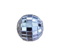 GOWENIC Mini Decorazione per Feste in Discoteca, Sfera a Specchio da Appendere, Gira e Riflette la Luce per Piste da Ballo a Tema, Motivi Emozionanti Come i Classici Anni '70 [Schiuma, Vetro] 4 Cm
