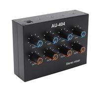 GOWENIC Mixer Audio 4 Per Home Studio Setup Chitarra Regalo | Console per la produzione di musica da palco, kit iniziale per podcast, scheda per feste karaoke, pannello audio per