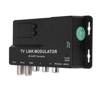 GOWENIC Modulatore AV a RF, Adattatore UHF con Canale per Sintonizzatore TV Decoder Satellitare Lettori DVD, Compatibile con Console di Gioco Videoregistratori Telecamere di Sicur