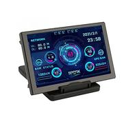 GOWENIC Monitor Temperatura Computer, Parametri Display IPS da 5 Pollici, Editor di Temi Visivi, Supporto Multisistema, Multifunzionale, per, per