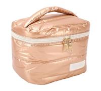 GOWENIC Necessaire da Trucco Regalo per Lei Viaggio Palestra Portaoggetti | Spaziosa pochette per cosmetici, tessuto in poliestere trapuntato, impugnatura morbida, doppie cerniere, organizer per il