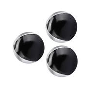 GOWENIC Palline da Giocoliere in Pelle PU da 6,3 Cm, Set da 3 Pezzi |Puntelli da Giocoleria Leggeri Neri Argento per Principianti e Professionisti