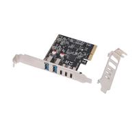 GOWENIC PCIE A USB 3.2 Card di Espansione Gen2 con Larghezza di Banda da 10 Gbps, Scheda PCI Express con Porte 3 di Tipo A 3 di Tipo C e 2, per la Scatola SSD PC Desktop