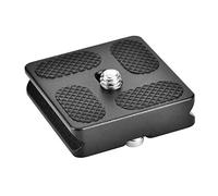 GOWENIC Piastra a Sgancio Rapido | Supporto a Vite Manuale in Lega di Alluminio CNC da 1/4 di Pollice per Fotocamera con Testa a Sfera per Treppiede (PU40)