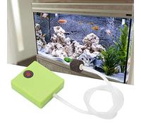 GOWENIC Pompa Ad Aria per Acquario Ad Alta Pressione Alimentata a Batteria |Aeratore Portatile per Acquario con Pietra Porosa per l'allevamento e il Trasporto dei Pesci, Pompa per Ossigeno Compatta