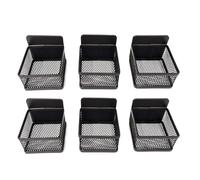 GOWENIC Porta Bustine di tè Magnetico Robusto Organizzatore di tè in Metallo per Bancone della per gli Appassionati di (BLACK)