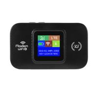 GOWENIC Router Portatile LTE WiFi Mobile 4G Ad Alte Prestazioni Slot per Scheda Doppia SIM da 300 Mbps per Router Hotspot WiFi da Viaggio con Schermo LED a Colori (BLACK)