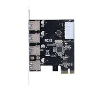 GOWENIC Scheda di Espansione PCI Express USB 3.0 a 4 Porte, Connessione e Ad Alta velocità da 5 Gbps per 2000