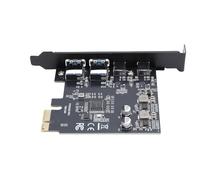 GOWENIC Scheda di Espansione USB 3.2, 2 USB A, 2 USB C, Ampia compatibilità, con una velocità di Trasferimento Fino A 5 Gbps, per il Trasferimento di File Come Foto