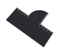 GOWENIC Scheda per lo Styling Dell'attaccatura dei Capelli Riutilizzabile con Scala Millimetrica per Effetto Simmetria e Pulizia Rapida