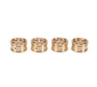 GOWENIC Set di Cerchi per Auto RC Materiale in Ottone Premium Prestazioni di Guida Stabili per Auto RC SCX30 1/30 da 0,7 Pollici