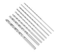 GOWENIC Set di Punte Elicoidali HSS Extra Lunghe da 8 Pezzi 4-10 Mm |Punte a Codolo Cilindrico in Acciaio Rapido per Fori Profondi in Legno, Alluminio, Plastica