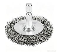 GOWENIC Set di Spazzole Metalliche con Gambo Esagonale da 1/4 di Pollice | Accessorio per utensile rotante, pulizia ruote in acciaio, utilizzo sverniciatura, sbavatura rame alluminio, kit da 10 pezzi
