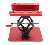 GOWENIC Supporto da Lavoro Regolabile Porta Auto Piattaforma di (Rosso) | Girevole, altezza regolabile 60-140 mm, base stabile, per appassionati di RC