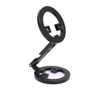 GOWENIC Supporto per Telefono Magnetico, Supporto per Telefono Pieghevole Regolabile a Doppio Asse con Foro per Vite da 1/4 per Microfono Treppiede Videochiamate in Streaming Live