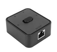 GOWENIC Switch di Rete Gigabit a 2 Porte, Switch Extender Poe Splitter RJ45 Supporta Splitter Ethernet 2 Ingressi 1 Uscita 1 Ingresso 2 Uscite per Cat 6, per Ufficio Domestico