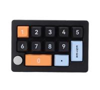 GOWENIC Tastiera da Gioco Meccanica a 12 Tasti, Macro Chiave a Chiave e Programmazione Anti -ghosting, con Illuminazione RGB e Batteria Ricaricabile, per i Giochi e il Lavoro (BLACK)