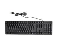 GOWENIC Tastiera in Lingue Minoritarie da 104 Tasti, Tastiera da Gioco USB Cablata con Design Inclinato, Cavo da 1,5 M, Plug and Play, per Computer Desktop Laptop (russo)
