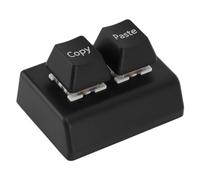 GOWENIC Tastiera Macro a 2 Tasti, Tastiera OSU Programmabile Tastiera USB con Asse Rosso Copia e Incolla Tastiera per contabilità Finanziaria, per Giochi Multimediali per Ufficio