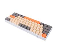 GOWENIC Tastiera Meccanica Wireless RGB, Bluetooth 2,4 GHz, 61 Tasti Compatti, Interruttore Meccanico Blu, con Batteria da 3000 MAh, per Lavoro e Gioco (ORANGE)