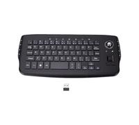 GOWENIC Tastiera Wireless da 2,4 GHz con Mouse Trackball e Rotella di Scorrimento, Supporto Plug and Play per Tastiera PC Portatile, per Android TV Box HTPC IPTV