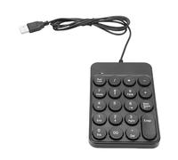GOWENIC Tastierino Numerico Cablato USB, Tastierino Numerico a 19 Tasti con Copritasti Rotondi Ergonomici e Cuscinetti in Gomma Morbida, Immissione Dati Esterno, contabilità Finanziaria