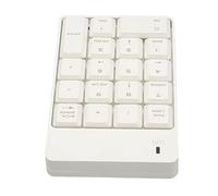 GOWENIC Tastierino Numerico Wireless 2.4G SK 51AG, Tastierino Numerico USB Soft Press Touch a 18 Tasti per Casa, Ufficio, Laptop, Desktop - Plug and Play, Design Piccolo e Compatto (WHITE)