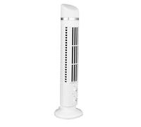 GOWENIC Ventilatore a Torre Senza Lama, Ventilatore da Scrivania Oscillante Silenzioso per la Camera da Letto Dell'home Office, USB Portatile con Luce per la Casa, Materiale ABS (WHITE)