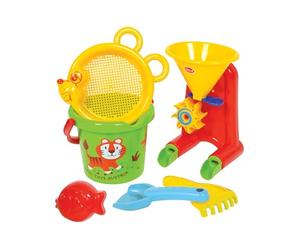 GOWI Set Gioco da Mare con Tigre, Colore Verde/Rosso