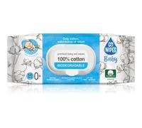GoWipes Baby 100% Cotton Biodegradable salviette umidificate per bambini per pelli sensibili 0+ 50 pz